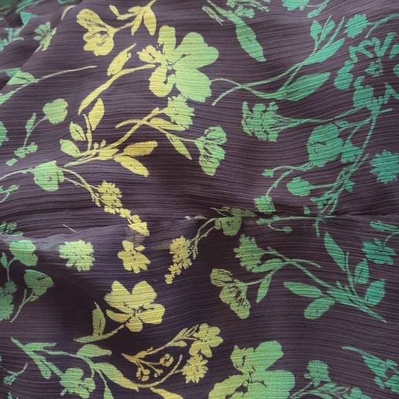 NWT A New Day Long Sleeve Ruched Front Bodycon Dress in Green Ombre Floral - Picture 9 of 9